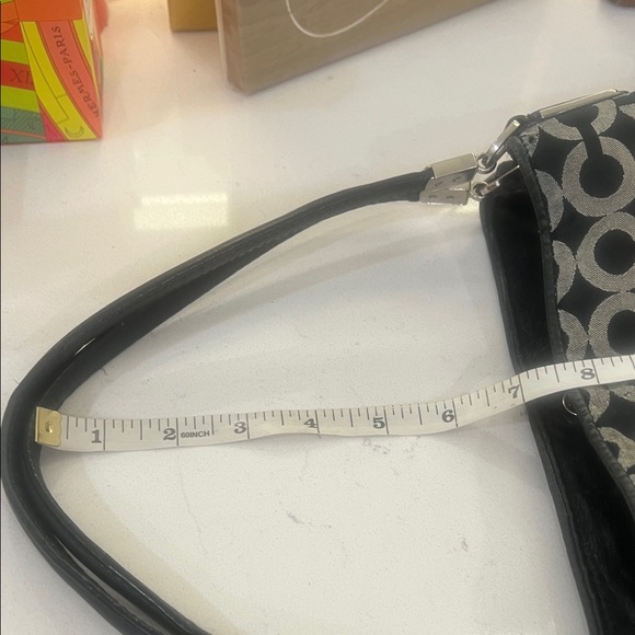 Coach Black and Cream Signature Shoulder Hobo - Picture 13 of 14